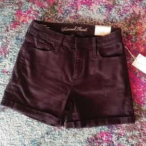 Universal Thread High Waisted Black Shorts Sz 2